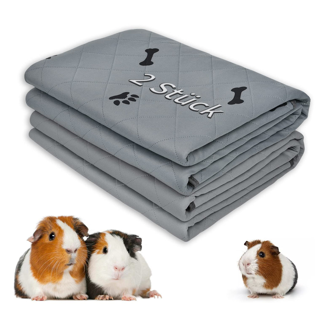 PICK FOR LIFE 2 Stück PIPI Pads für Meerschweinchen, 4-Lagen super Saugfähig Kleintier Pee Pads, Was