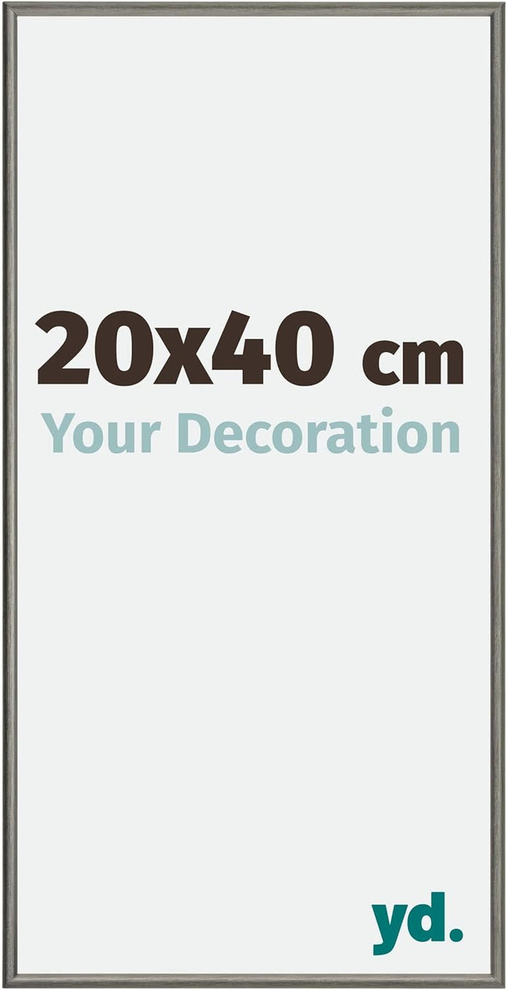 yd. Your Decoration - Bilderrahmen 20x40 cm - Bilderrahmen aus Aluminium mit Acrylglas - Antireflex