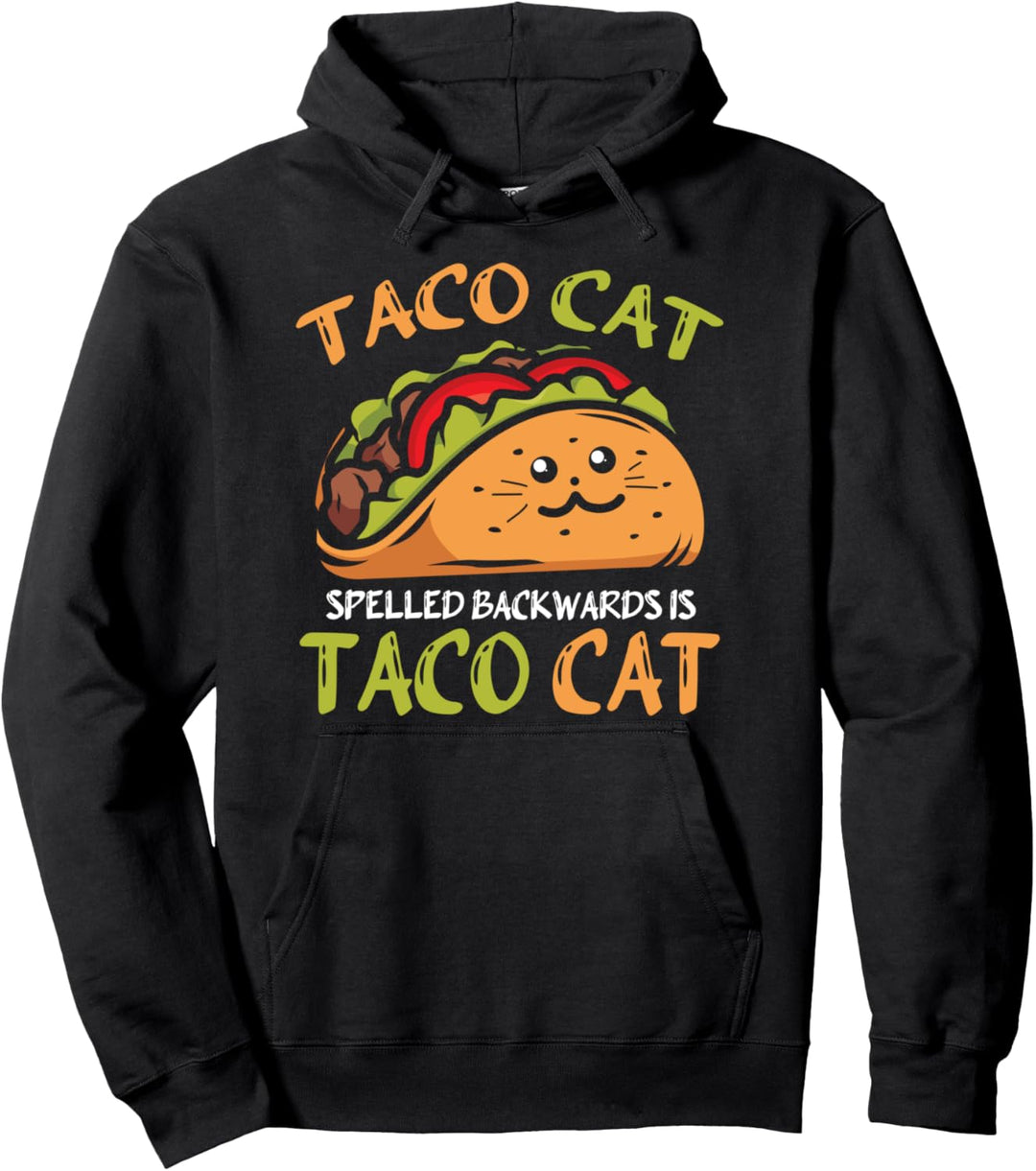 Mexikanisches Essen Fast Food Tacocat Lustiges Taco Katze Pullover Hoodie