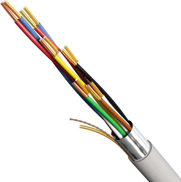 HB-DIGITAL Telefonkabel 100m 6 x 2 x 0,6 J-Y(ST) Y Verlegekabel JYSTY 12 Adern Telefonleitung 100m 6