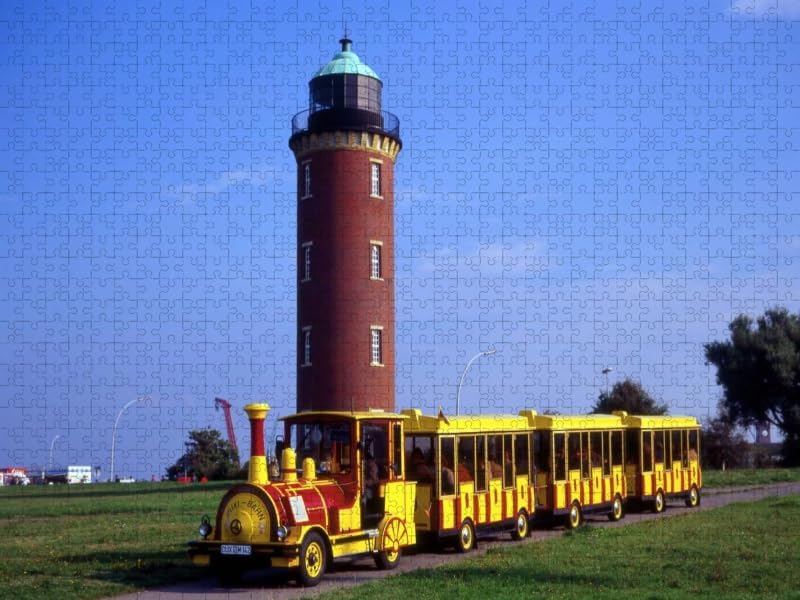 CALVENDO Puzzle Leuchtturm Cuxhaven 2000 Teile Lege-Grösse 90 x 67 cm Foto-Puzzle Bild von Lothar Re