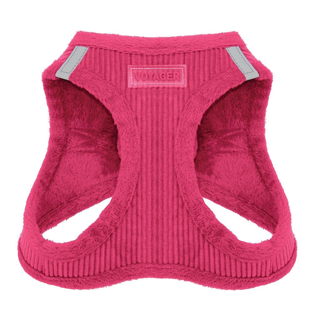 Voyager Step-in Plush Dog Harness - Soft Plush Step In Vest Harness for Small and Medium Dogs by Bes