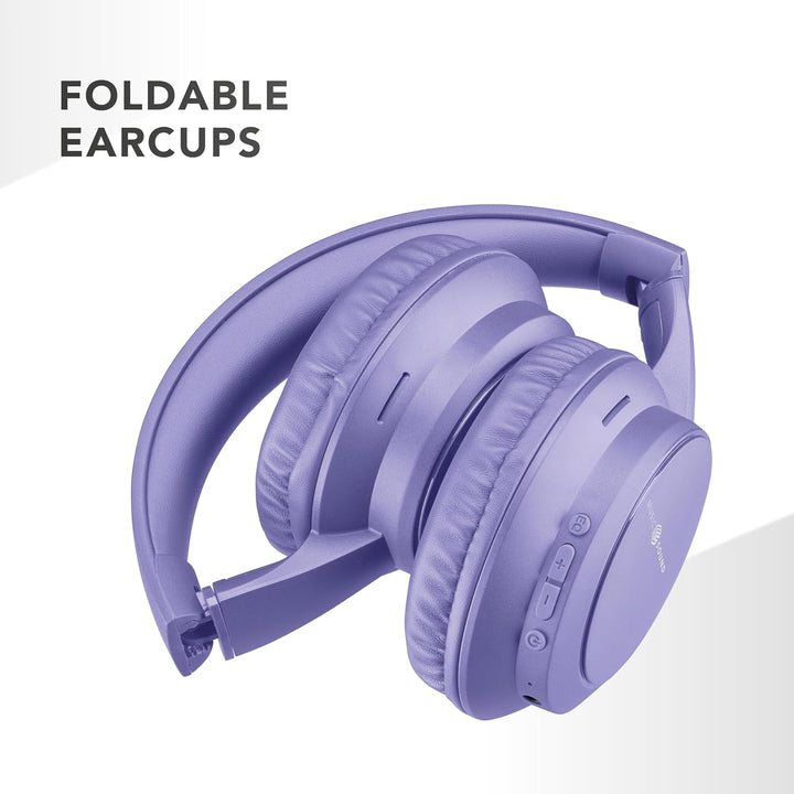 Music Sound Boost, Kabellose Around-Ear-Kopfhörer mit integriertem Mikrofon, 3 EQ-Modi, bis zu 8 Stu