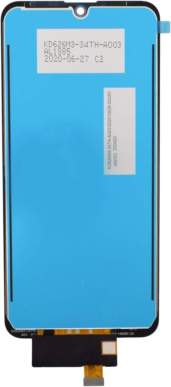 VEKIR Schwarz LMX525BAW LCD-Display Touch Digitizer-Bildschirmbaugruppe Ersatz für LG Q60 LMX525BAW