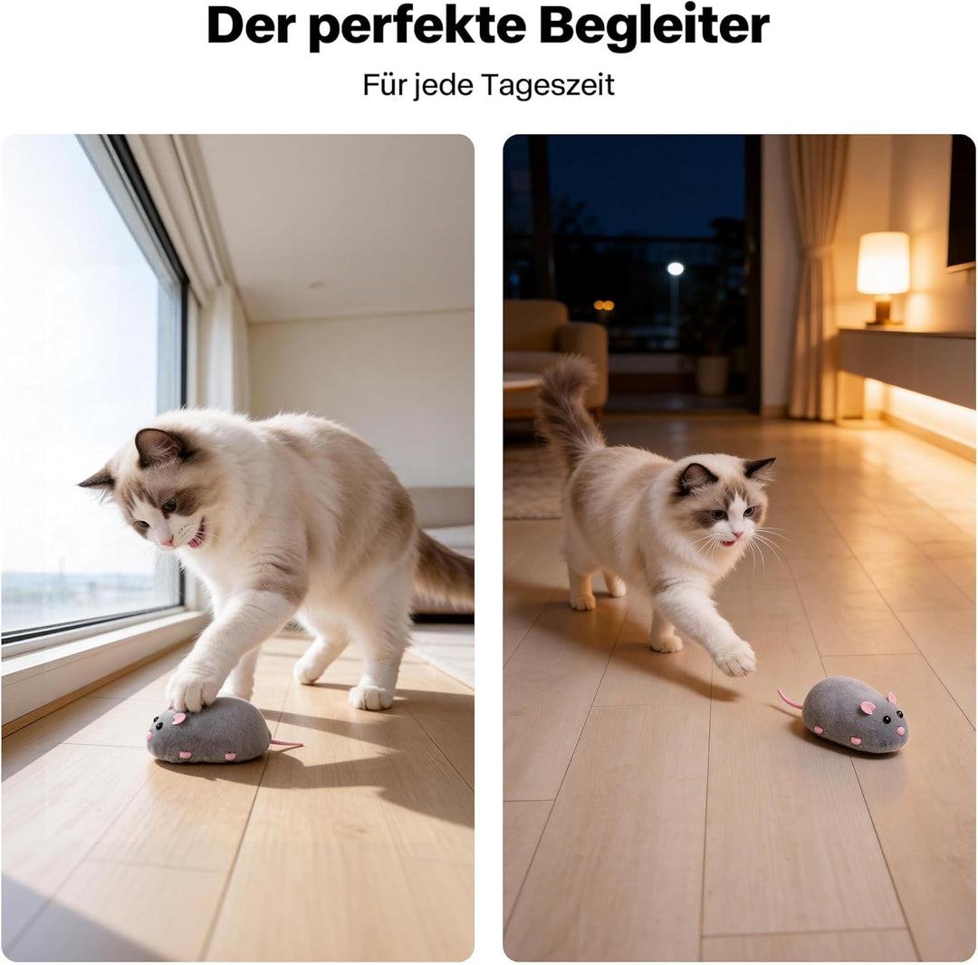 Pet Prime elektrische Katzenmaus, Mausspielzeug für Katze, Spielzeug Maus, Katzen interaktiv Spielze