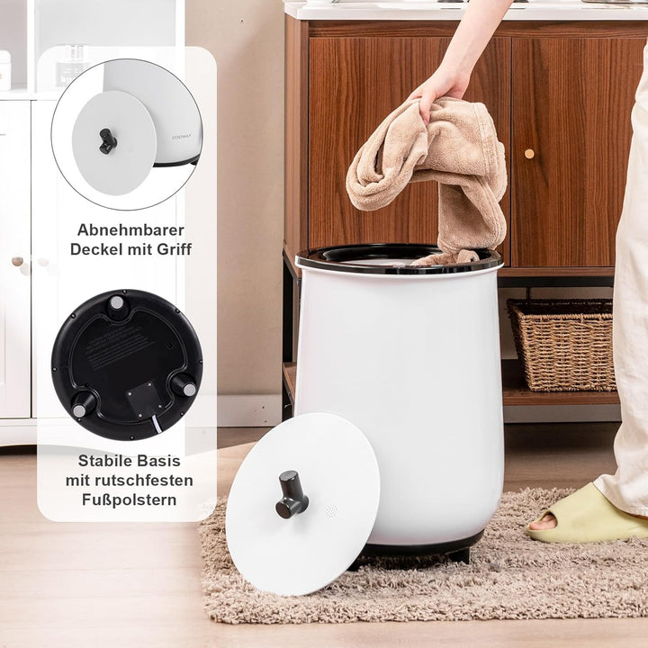 RELAX4LIFE 23L Handtuchwärmer, Handtuch Wärmegerät mit 3 Temperatureinstellung & 4 Timer-Einstellung