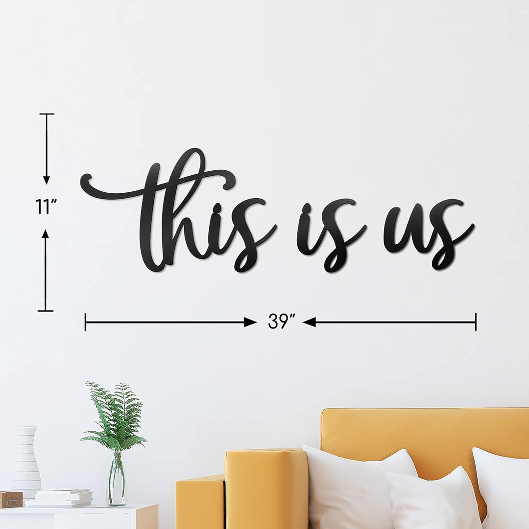 Vivegate This Is Us Wanddekoration - This Is Us Schilder Home Decor Metalldekorationen für Zimmer Gr