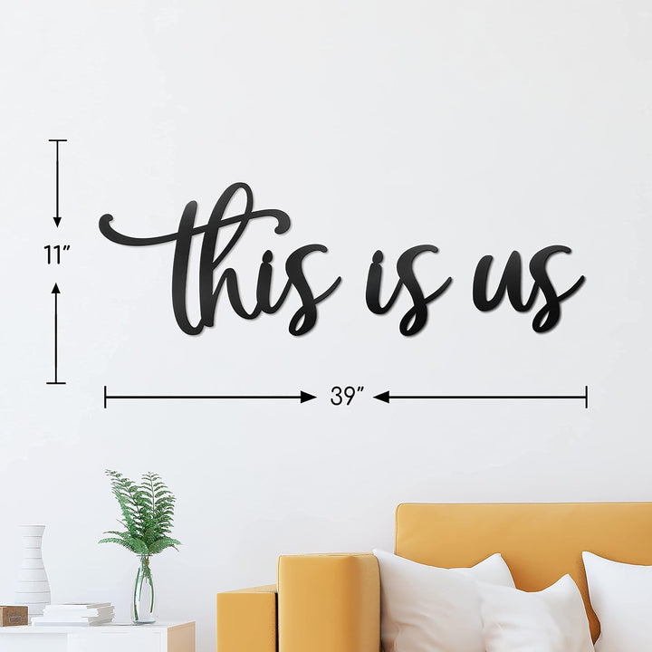 Vivegate This Is Us Wanddekoration - This Is Us Schilder Home Decor Metalldekorationen für Zimmer Gr