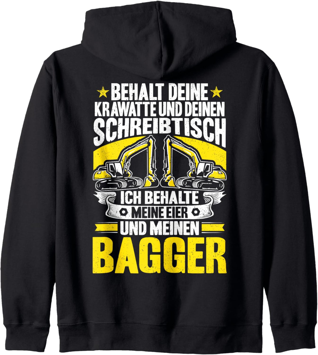Baggerführer Ich Behalte Meinen Bagger Baggerfahrer Kapuzenjacke
