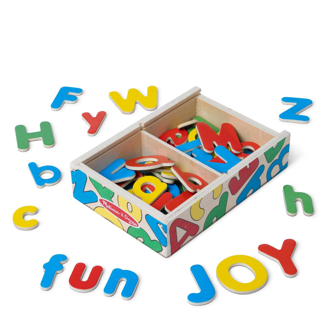 Melissa & Doug Buchstabenmagneten aus Holz Holzbuchstabenmagneten, Holzbuchstabenmagneten
