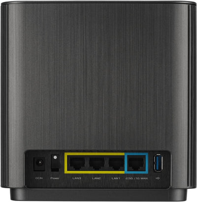 ASUS ZenWiFi XT9 AX7800 2er Set Schwarz kombinierbarer Router (Tethering als 4G und 5G Router-Ersatz