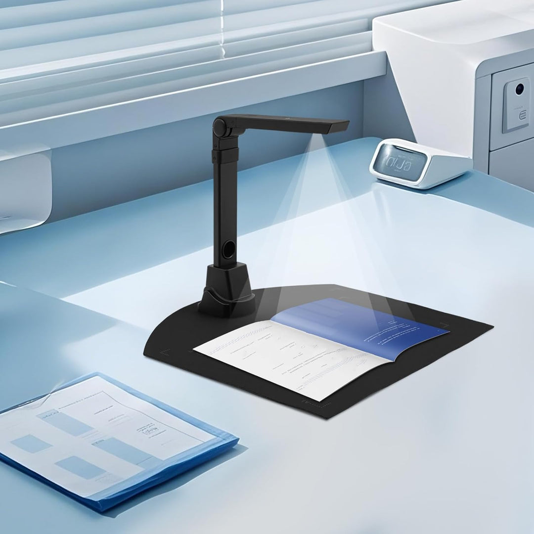 A3 Document Scanner USB Dokumentenscanner 13MP Faltbare Buchscanner OCR Visualizer 3-Level LED Dokum