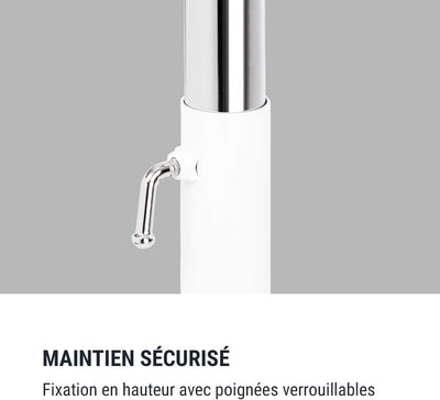 Klarfit Bar Lerina Ballettstange (Holmlänge 110 cm, freistehend, mobil, höhenverstellbar 70-113 cm,