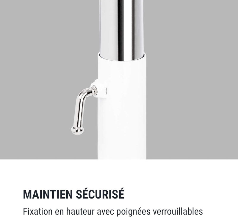 Klarfit Bar Lerina Ballettstange (Holmlänge 110 cm, freistehend, mobil, höhenverstellbar 70-113 cm,