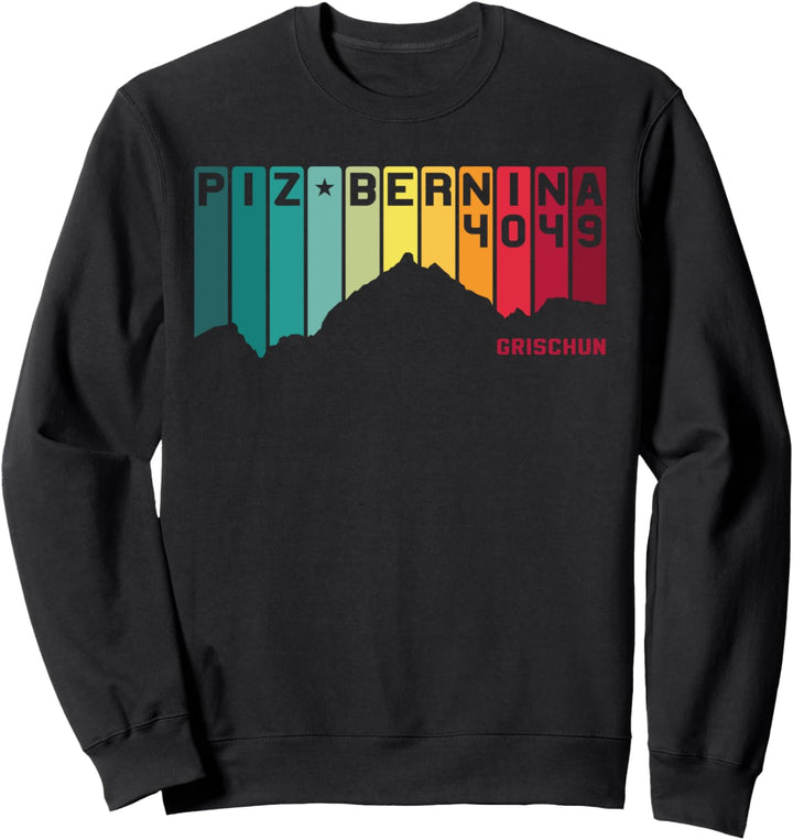 Piz Bernina Graubünden Grischun Pontresina St Moritz Schweiz Sweatshirt