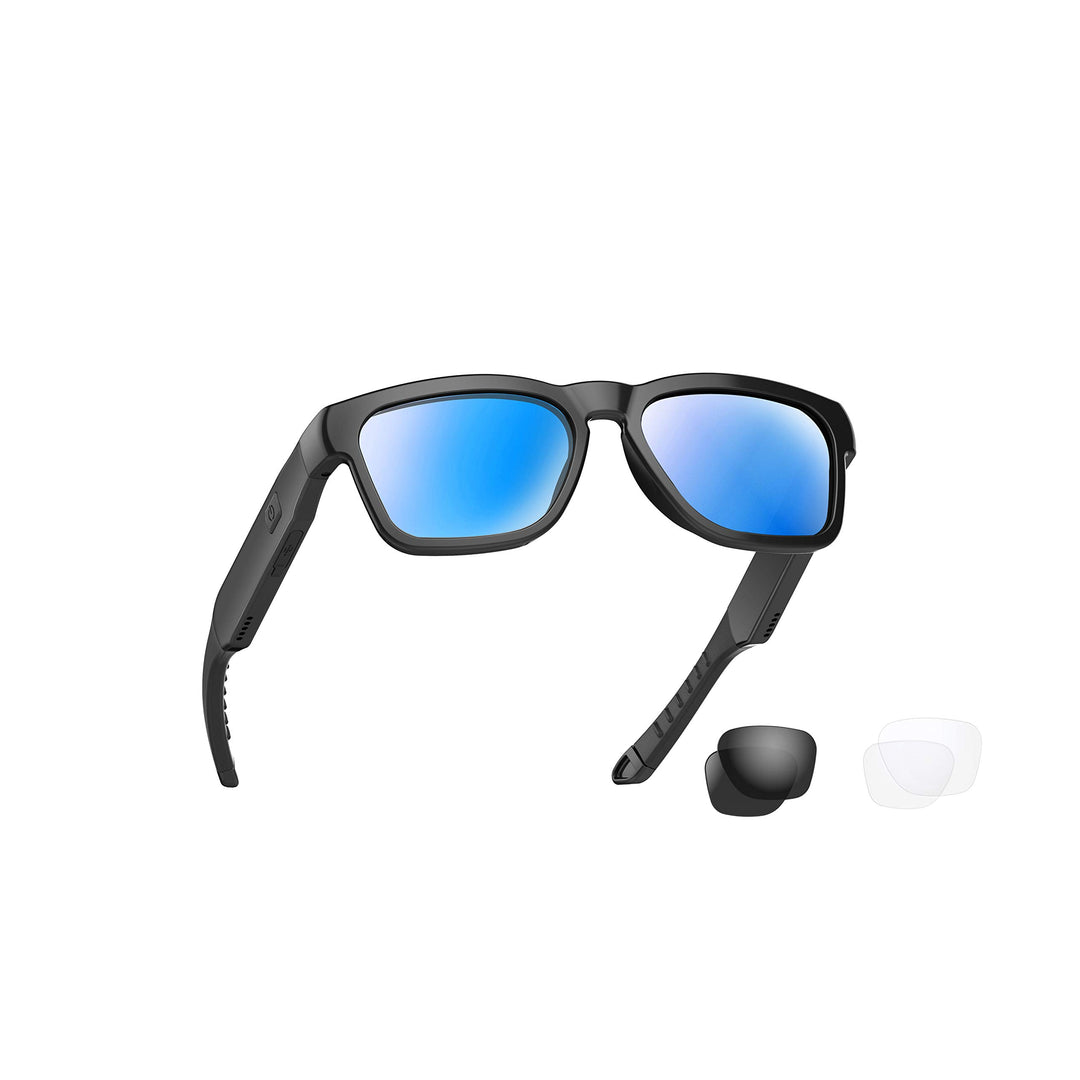Waterproof Bluetooth Sunglasses, Outdoor Sported Over Ear Heaset with Built-in Microphone,Polarized