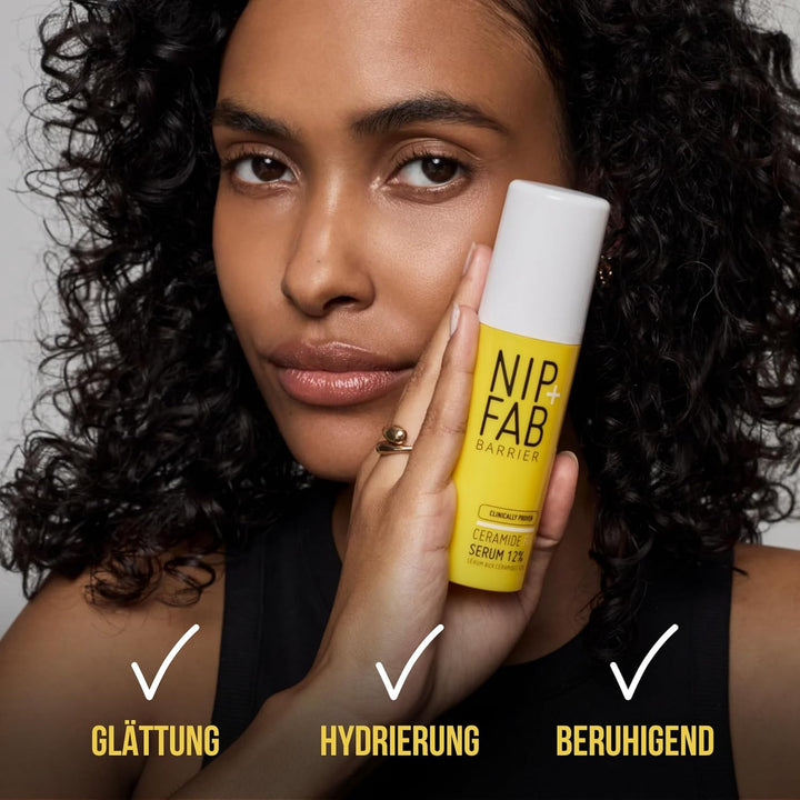 Nip+Fab Ceramide Fix Serum 12% 1.69 Fl Oz, Replenishing Ceramide-Enriched Complex, Skin Barrier Stre