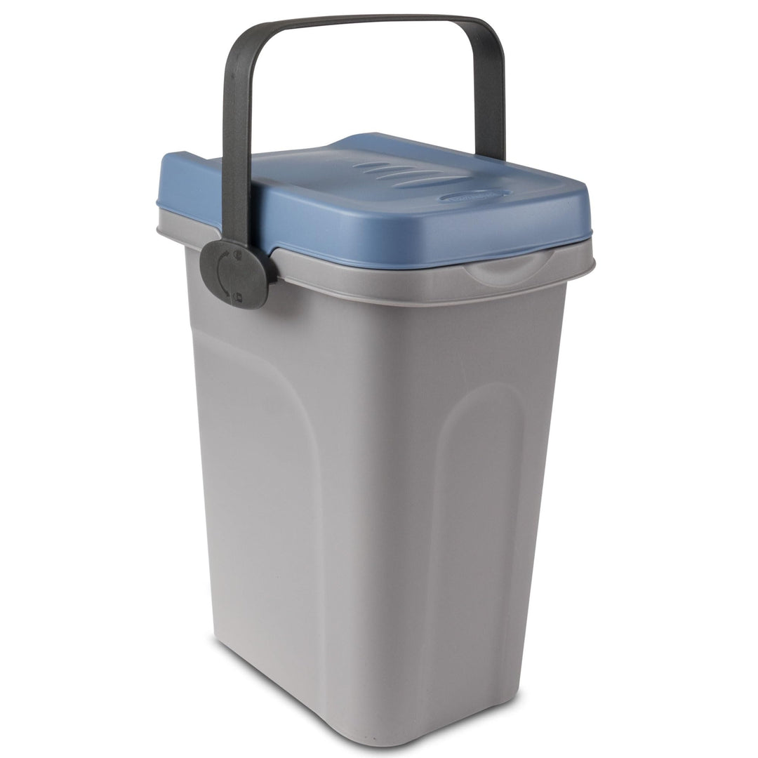 Windeleimer Geruchsdicht 7 Liter Blau, Biomülleimer Verschliessbar, Bio Mülleimer Klein, Komposteime