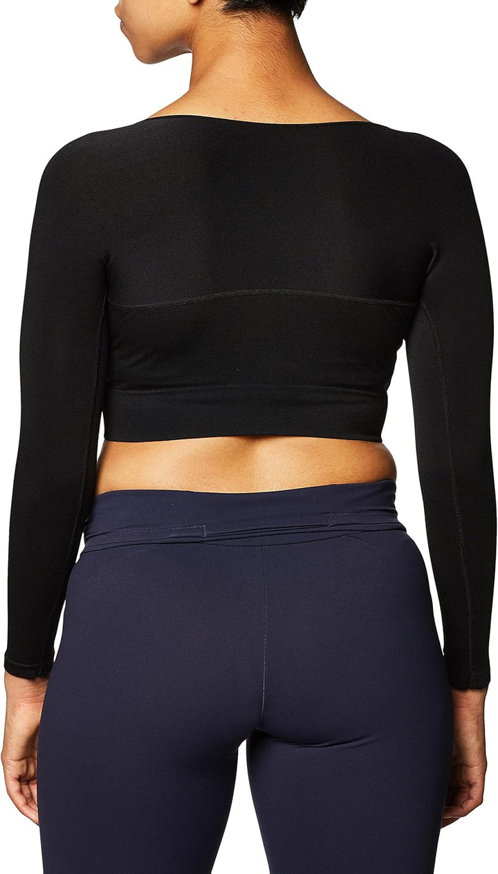 Rhonda Shear Damen Plus Size Nahtloser Arm Shaper Shapewear Top 3X Schwarz, 3X Schwarz