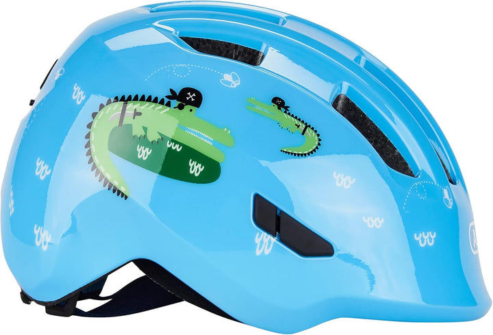 ABUS Kinderhelm Smiley 3.0 - Fahrradhelm mit tiefer Passform, kindergerechten Designs &amp; Platz für ei