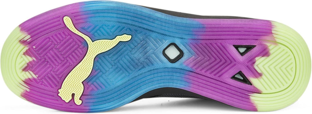 PUMA Unisex Accelerate Turbo Nitro Ii Hallenturnschuh, Puma Black Fizzy Light Ocean Dive Festival Fu