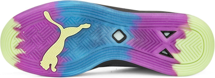 PUMA Unisex Accelerate Turbo Nitro Ii Hallenturnschuh, Puma Black Fizzy Light Ocean Dive Festival Fu