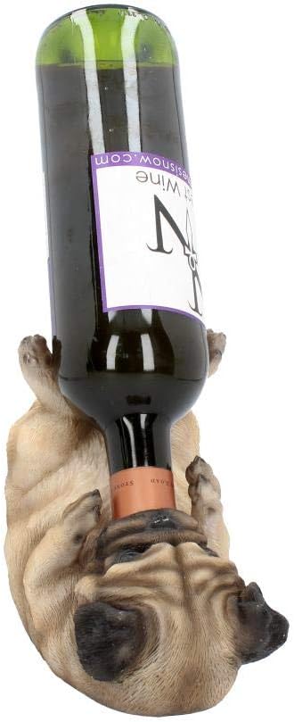 Nemesis Now Guzzlers Mops-Weinflaschenhalter, 21 cm, Rehkitz