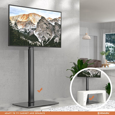 Universal TV-Ständer mit Halterung 100 Grad schwenkbar, höhenverstellbar und neigbar für 19 bis 42 Z