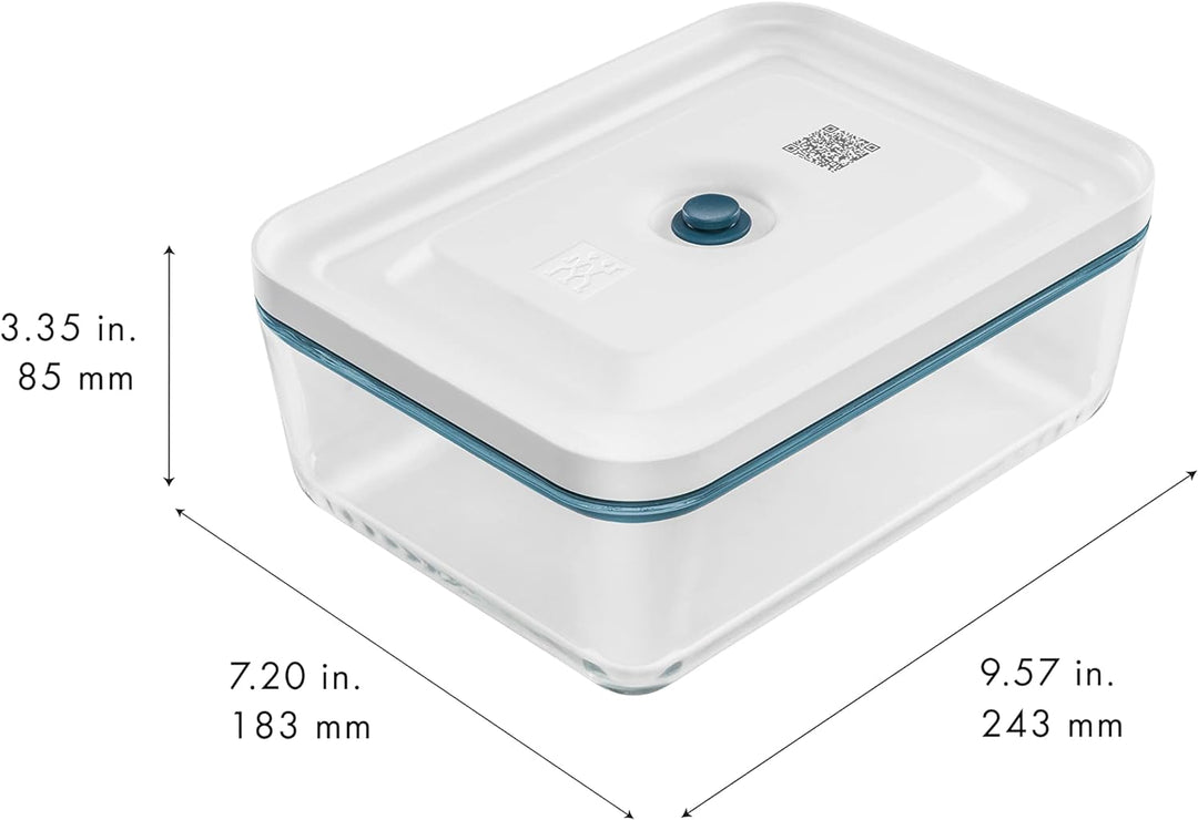 ZWILLING Fresh & Save Vakuum Kühlschrankbox, Glas, La Mer Kühlschrankbox Glas Kühlschrankbox, Kühlsc