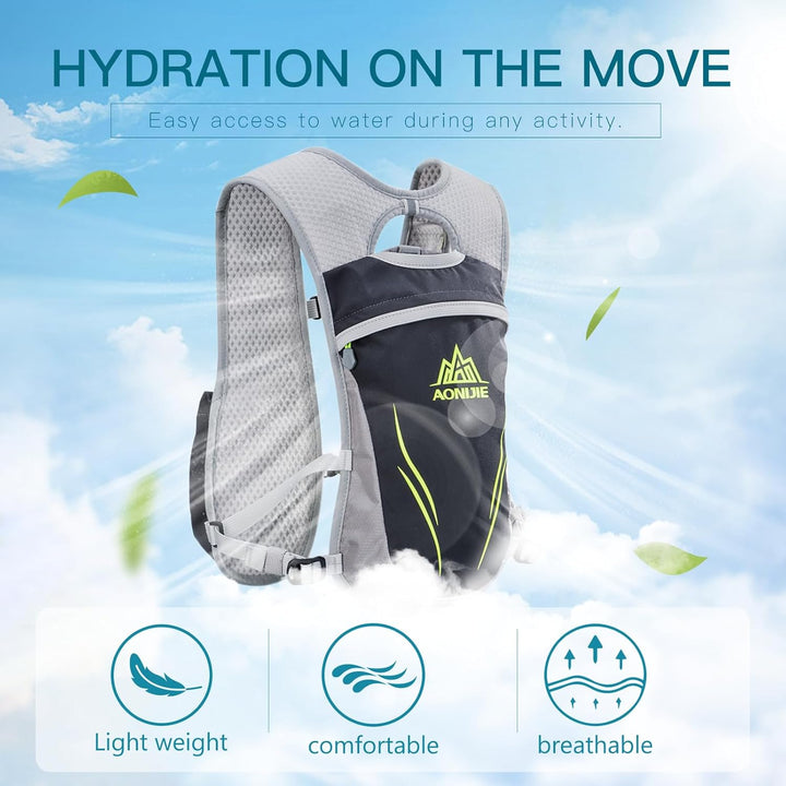 Geila Trinkrucksack, Trinkweste Outdoorsport Trail Marathoner Running Race Leichter Rucksack für Män