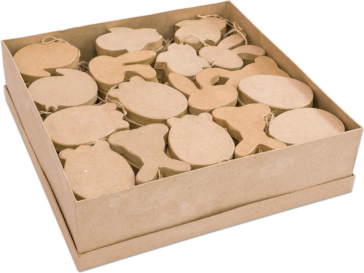 Creativ Pappmache Ostern ornaments-114 Display Box, Papier, braun, 27 x 2,5 x 21 cm