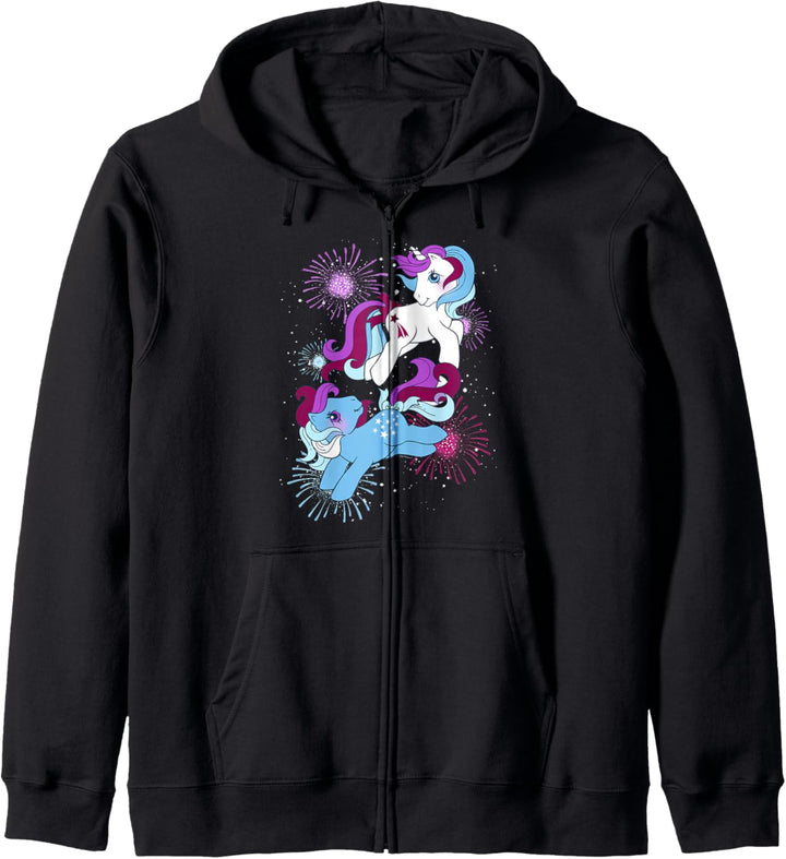 My Little Pony Fourth Of July Retro Group Shot Fireworks Kapuzenjacke