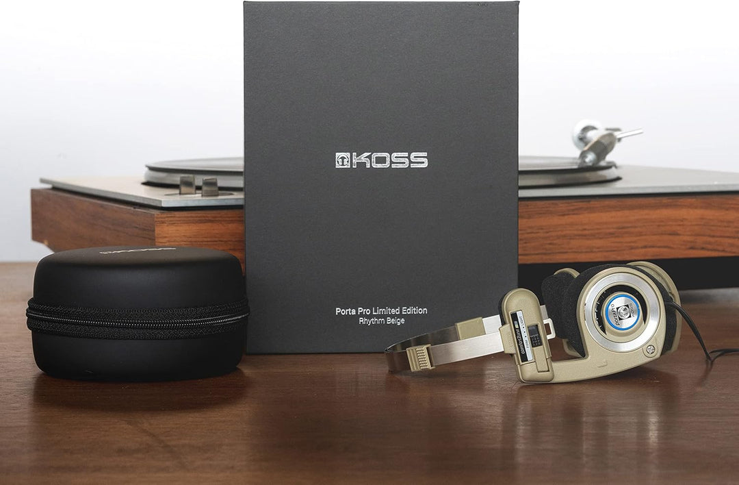Koss Porta Pro Limited Edition Rhythm beige Kopfhörer mit Mikrofon, Lautstärkeregler, und Fernbedien
