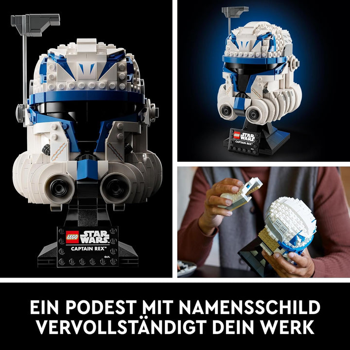 LEGO 75349 Star Wars Captain Rex Helm Set, The Clone Wars Modell Sammlerstück für Erwachsene, 2023 S