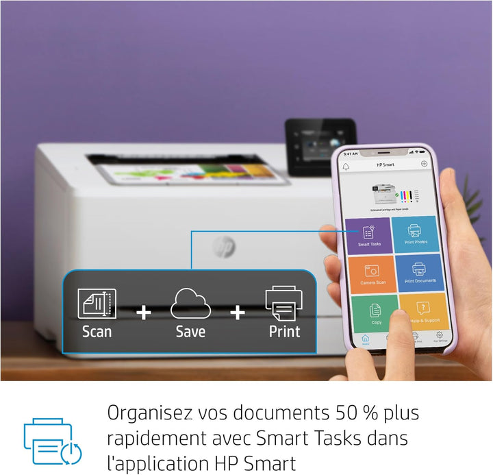 HP Color LaserJet Pro M255dw Farblaserdrucker (Laserdrucker, WLAN, LAN, Duplex, Airprint) weiss Dupl