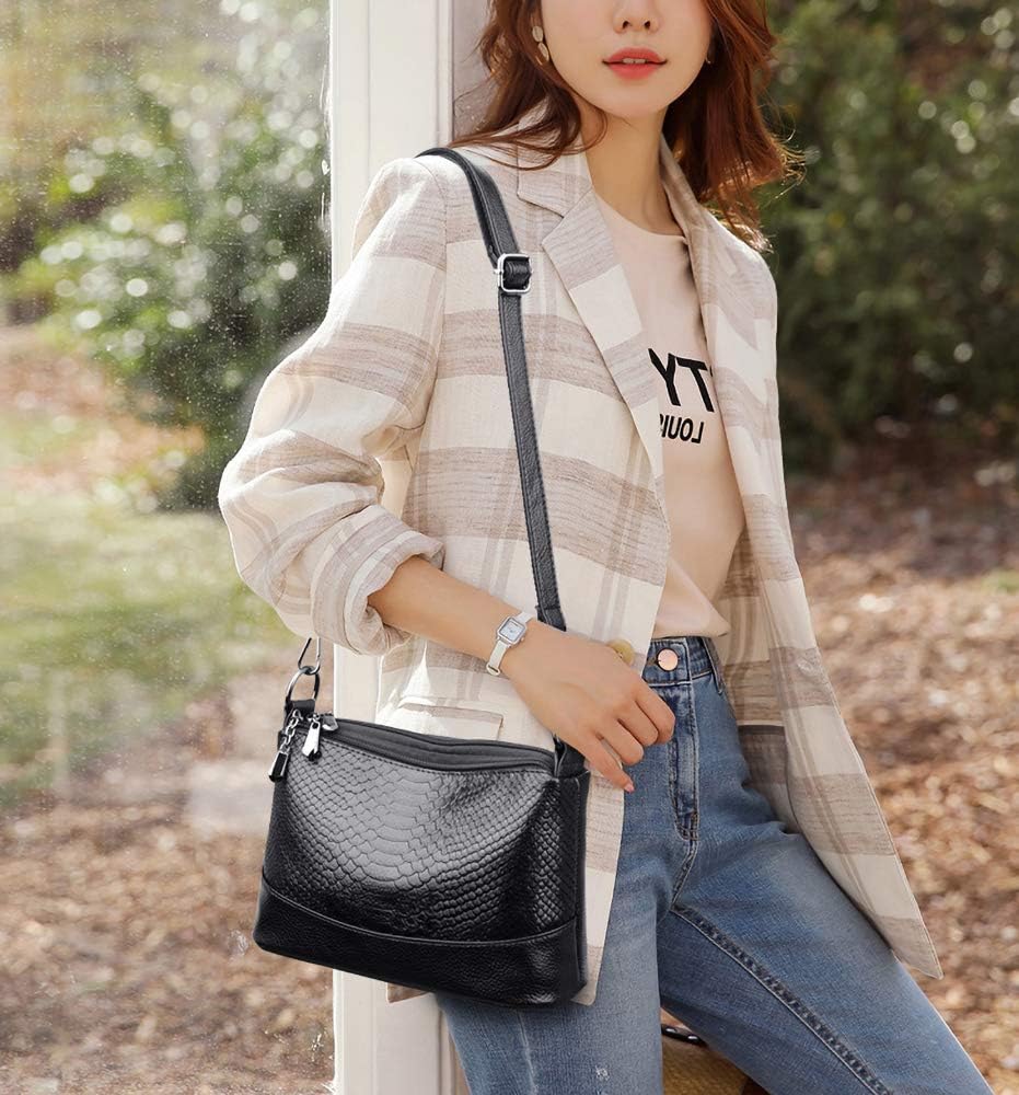 Coolives Damen Umhängetasche aus PU-Leder Kleine Hobo Schultertasche Handtasche Elegant Henkeltasche