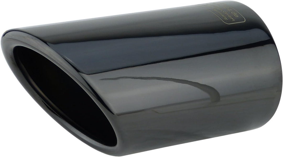 L&amp;P A297 2 Auspuffblenden Auspuffblende Schwarz Chrom Edelstahl poliert kompatibel mit A4 B8 A5 8T P