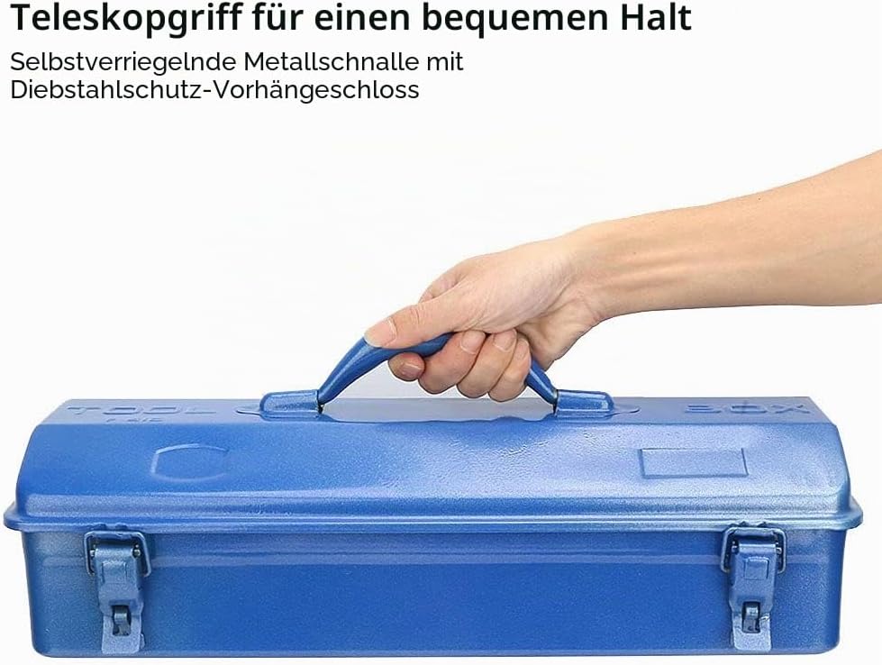 Werkzeugkasten Aus Eisen, Multifunktions Werkzeugkoffer Reparaturwerkzeug Aufbewahrungsbox Behälterh