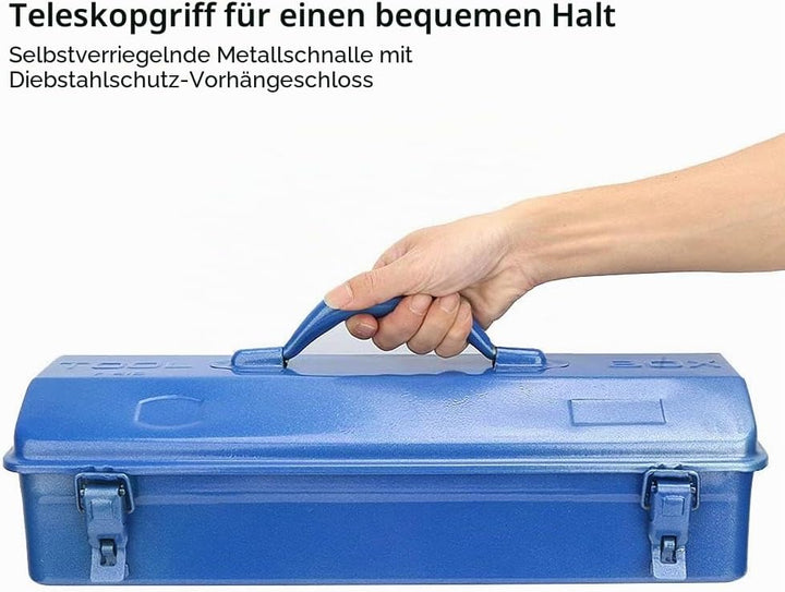 Werkzeugkasten Aus Eisen, Multifunktions Werkzeugkoffer Reparaturwerkzeug Aufbewahrungsbox Behälterh