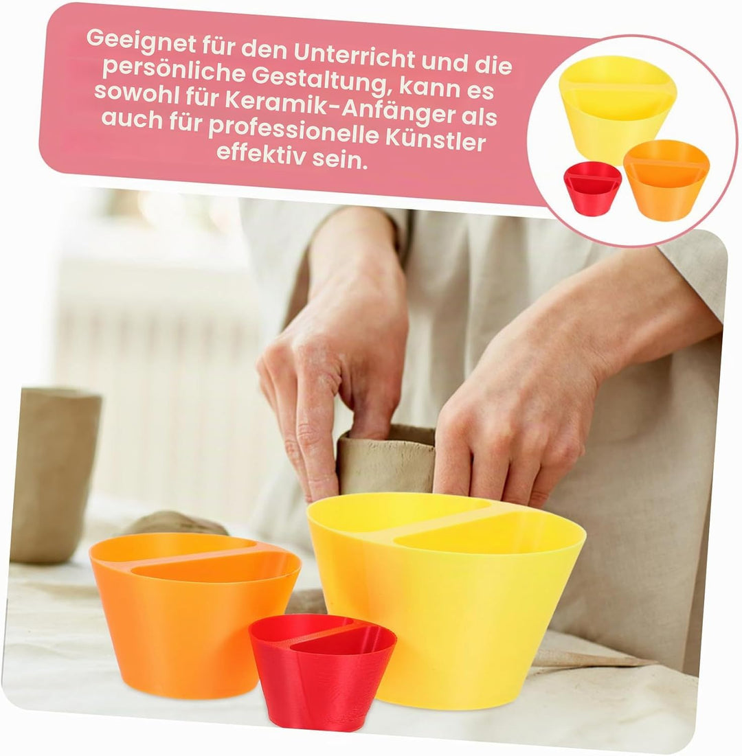 3 Stück Keramik Töpferwerkzeug Präziser Keramik Randkegel für Tonmodellierung Langlebiger Randformer