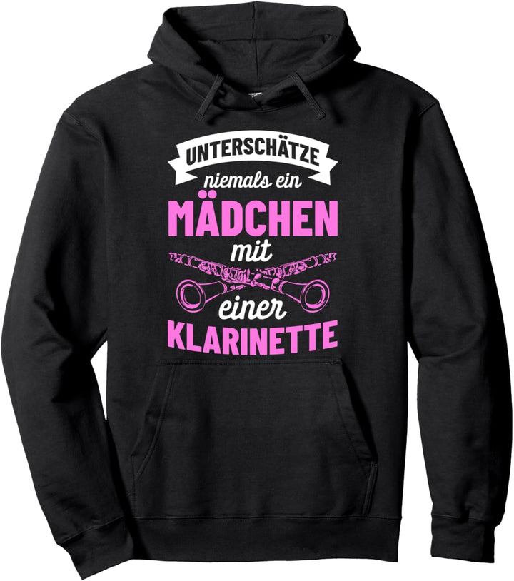 Klarinette Instrument Blasmusiker Klarinettenspieler Pullover Hoodie