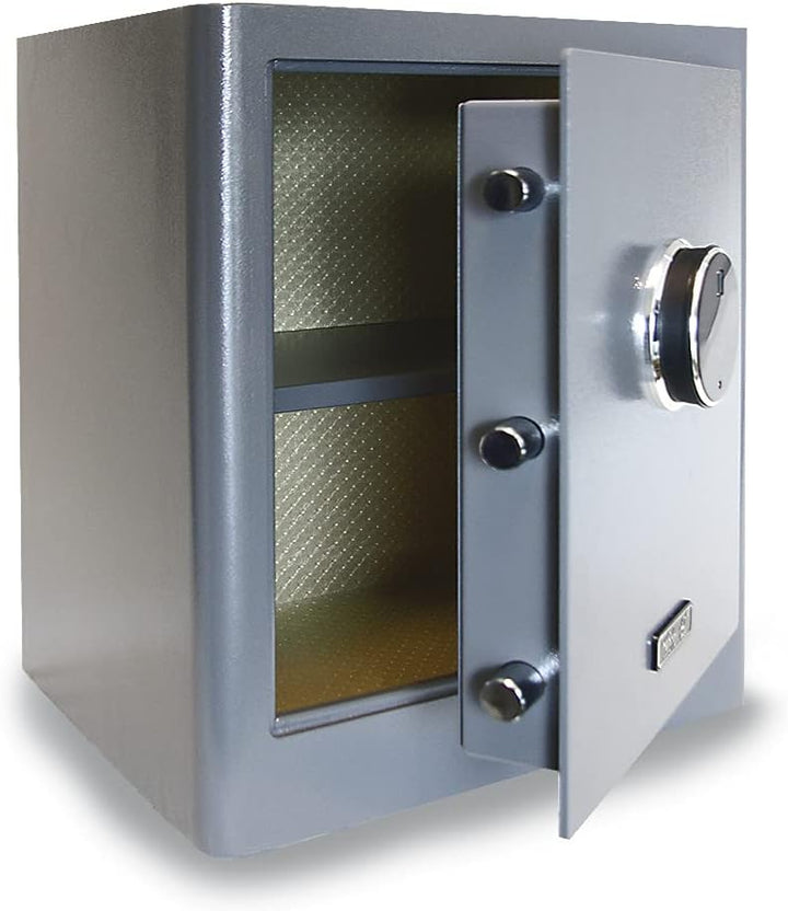 mySafe Premium 450 | elektronischer Schrank-Tresor | Zahlencode & Fingerscan | modernes Design | hoh