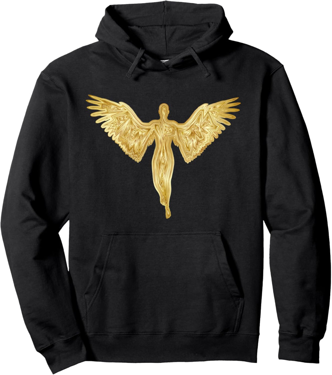 Schutzengel mit Flügeln Glaube Liebe Spirituelles Design Pullover Hoodie