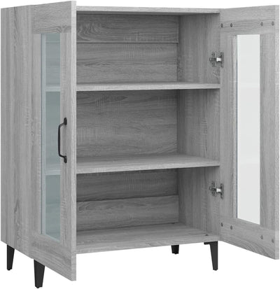 Tidyard Sideboard mit 2 Türen Kommode Anrichte Schrank Vitrinenschrank Beistellschrank Mehrzweckschr