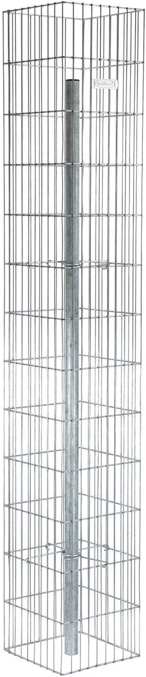 bellissa Gabionen-Steinsäule Pronto eckig - 95205 - Gabionensäule eckig mit Pfosten - fertig montier