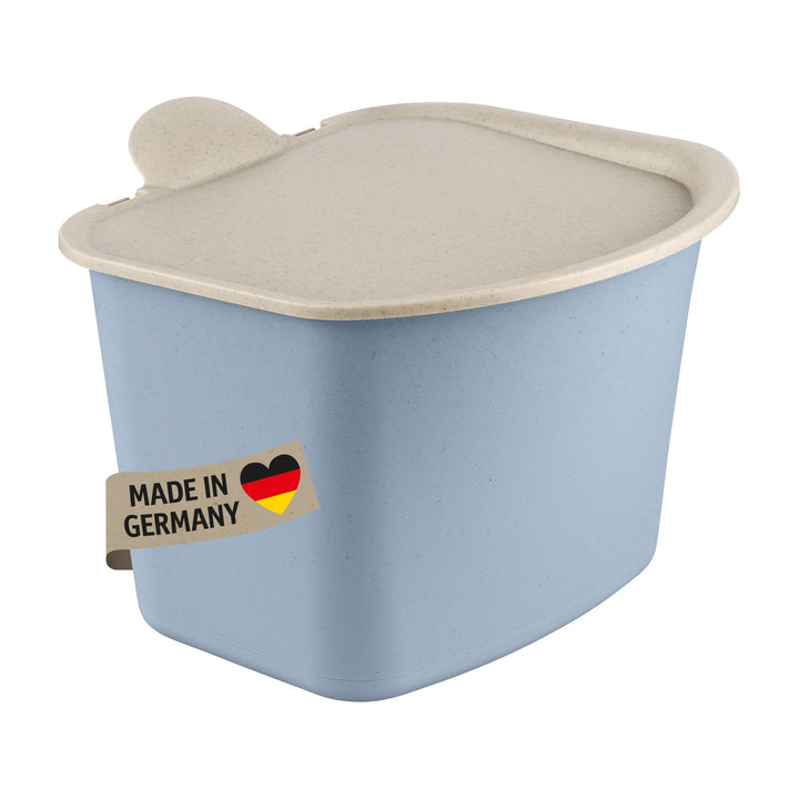 Koziol BIBO Biomülleimer 3 Liter mit Deckel | Küchenabfalleimer, Komposteimer | biozirkulärer Kunsts