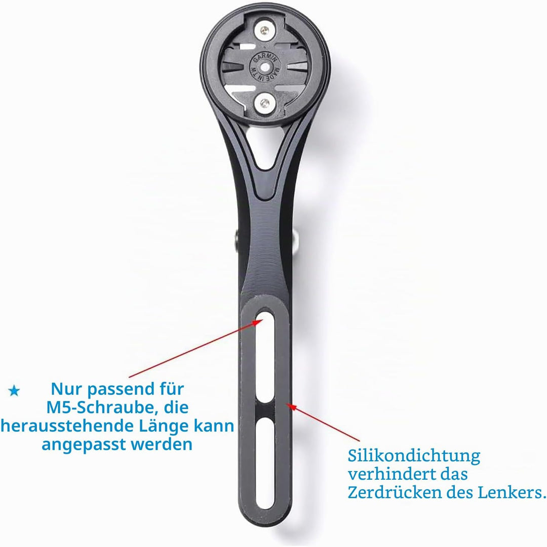 Fahrrad Halterung für Aero Lenker,Aero Integrated Handlebar Out Front Combo Mount Kompatibel mit Gar