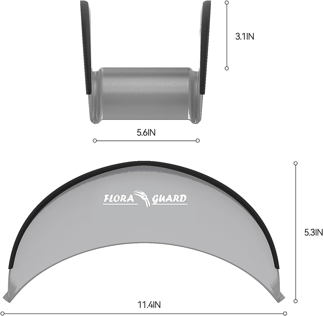 FLORA GUARD Schlauchhalter Wandhalterung – robuster Metall-Schlauchaufhänger hält bis zu 4.6 m, Gart