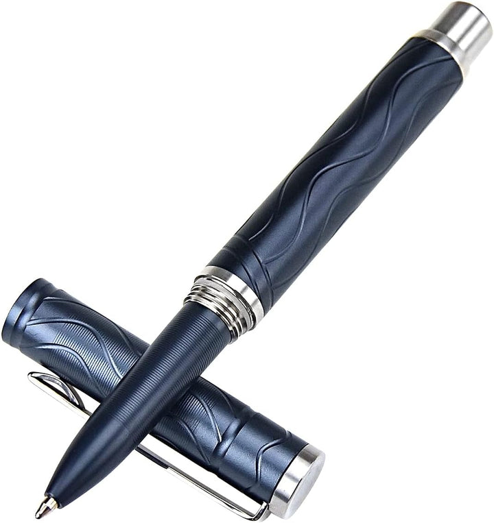 TONIFE Selbstverteidigungsstift mit Notfall-Glasbrecher-Schreibwerkzeug Self Defense Pen (Dunkelblau