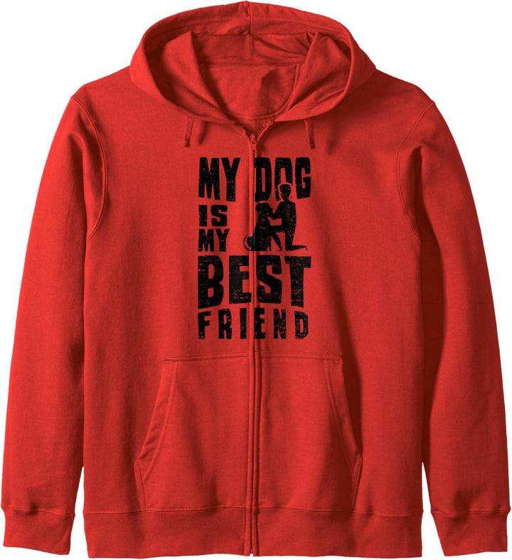 Hundebesitzer: My Dog Is My Best Friend - Hunde Sprüche Kapuzenjacke